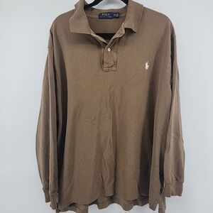 Ralph Lauren Men's Polo Long Sleeve Shirt Size 2XB White Pony